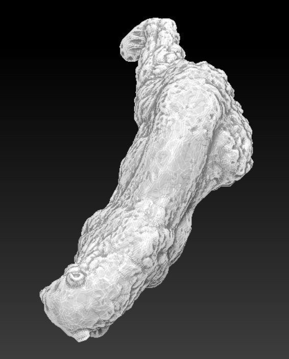 Walking bear sculpture 3D print model_1