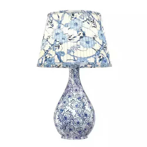 Blue White Chinoiserie Table Lamp