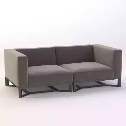 Bloc Modular 2 Seater Sofa by Gloster