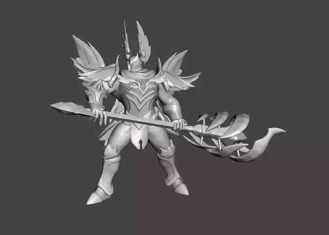 Ashen Grave Knight Mordekaiser 3D print model