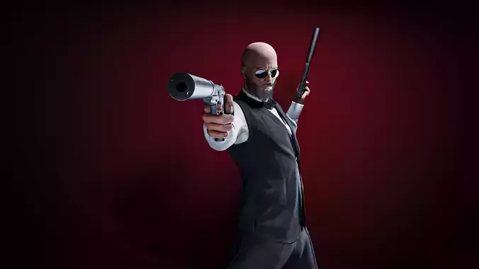 Hitman Game Ready Character Model  Low-poly 3D model