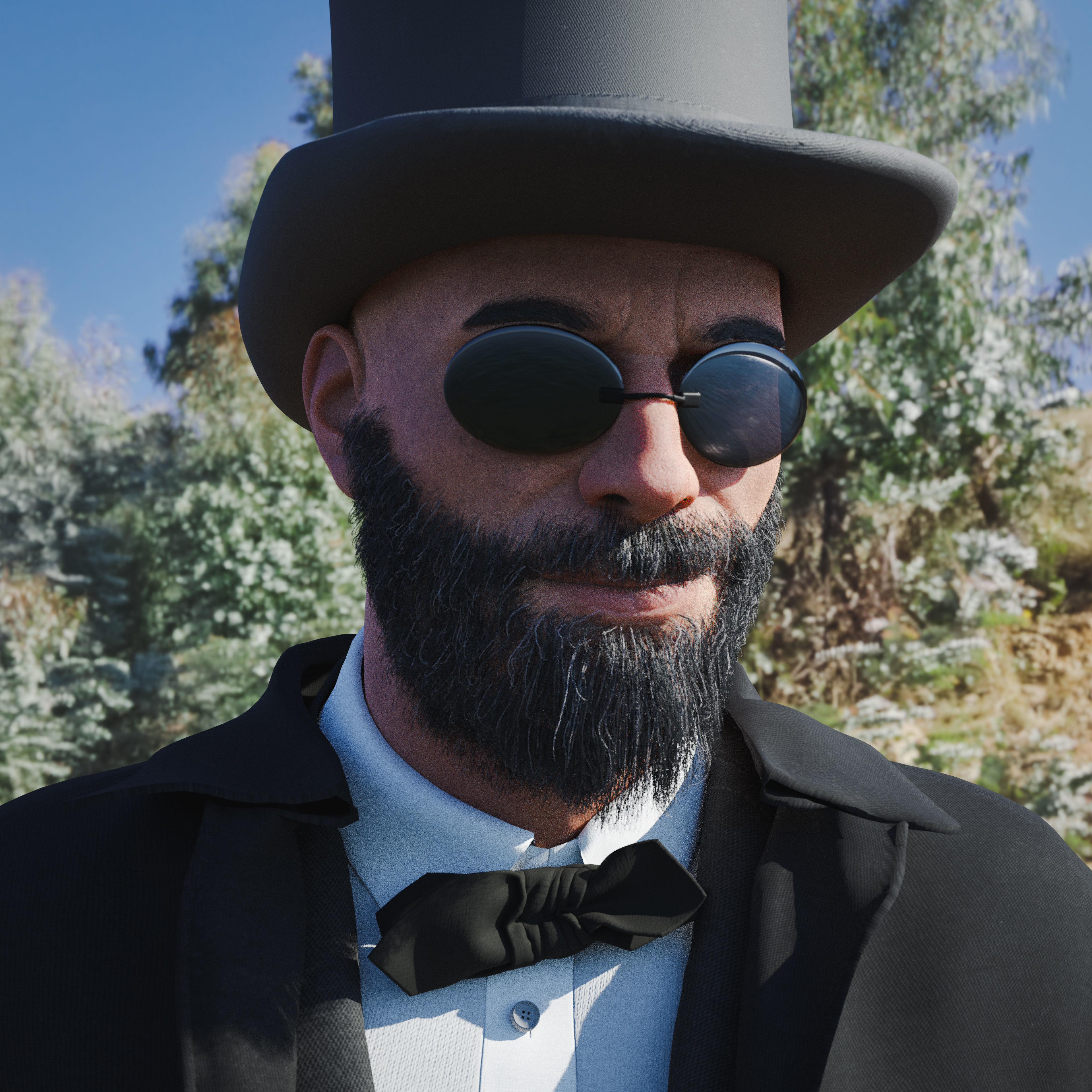 Hitman Game Ready Character Model  Low-poly 3D model_20