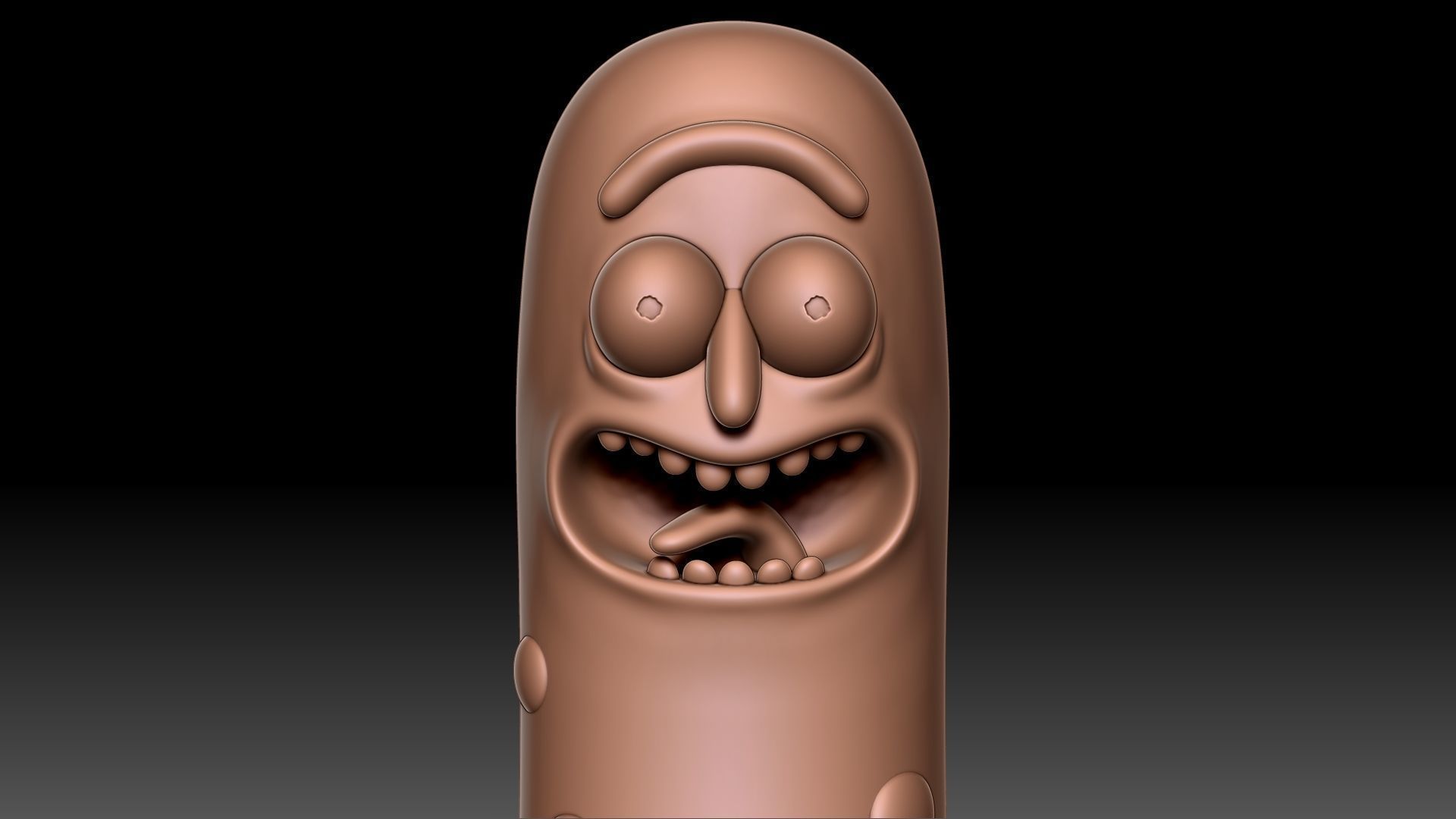 Pickle Rick 3D print model_8