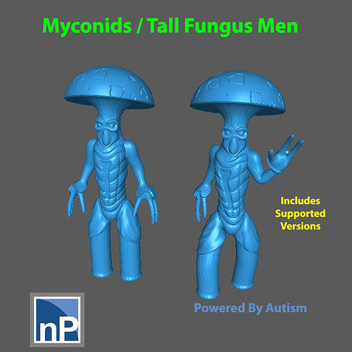 Fungus - Mushroom Men Free 3D print model