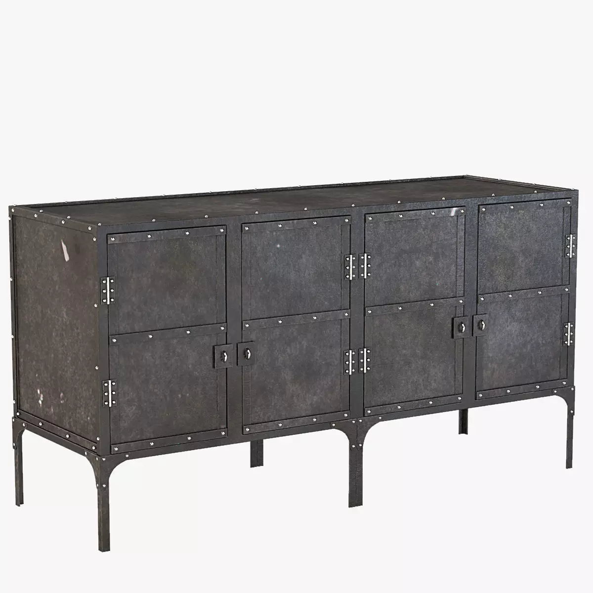 Aparador Industrial Rh Baires Credenza 3D model