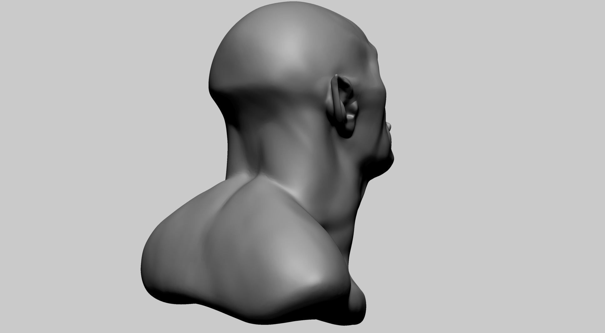 Creature Head Base A 3D model_3