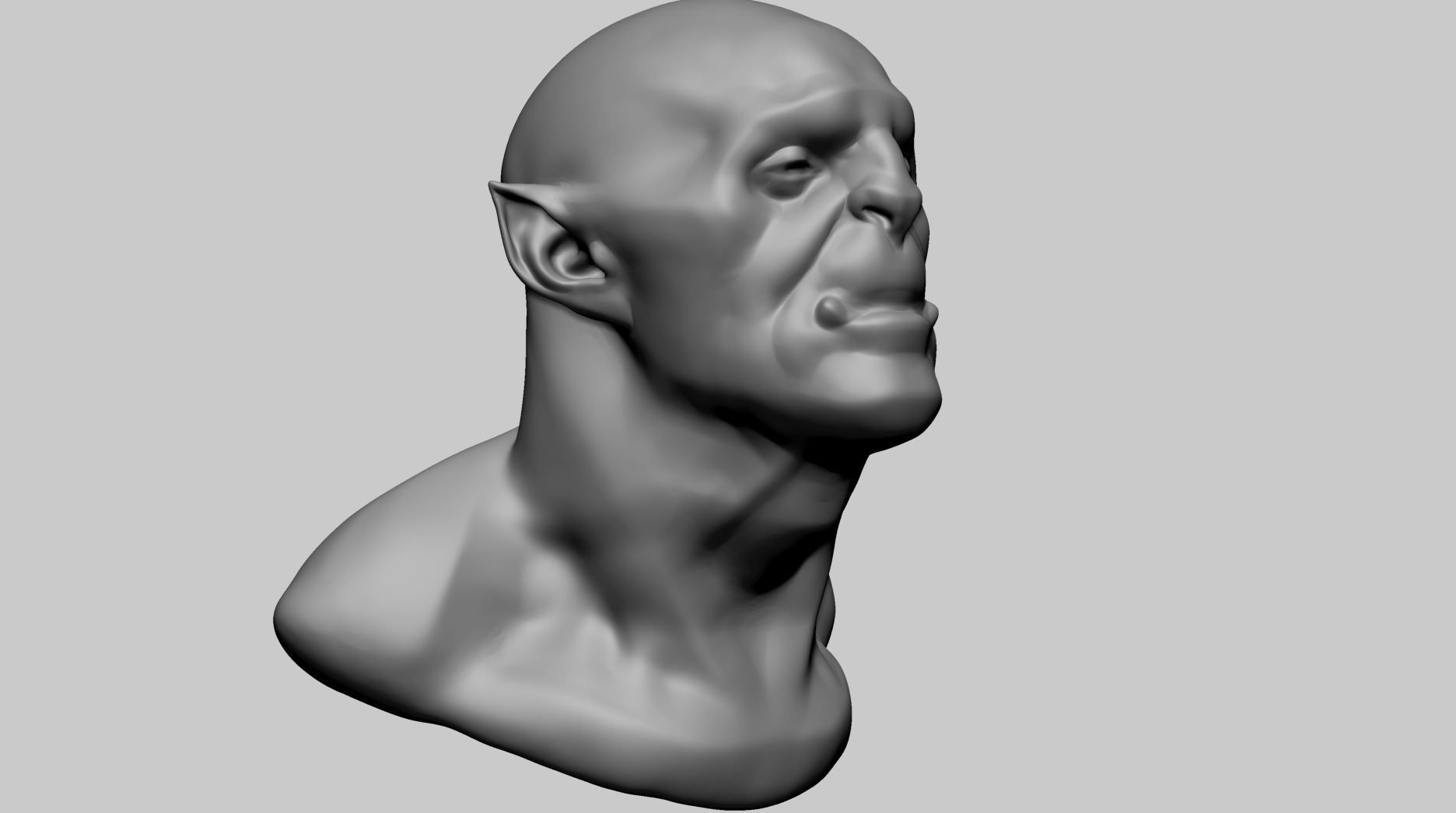 Creature Head Base A 3D model_1