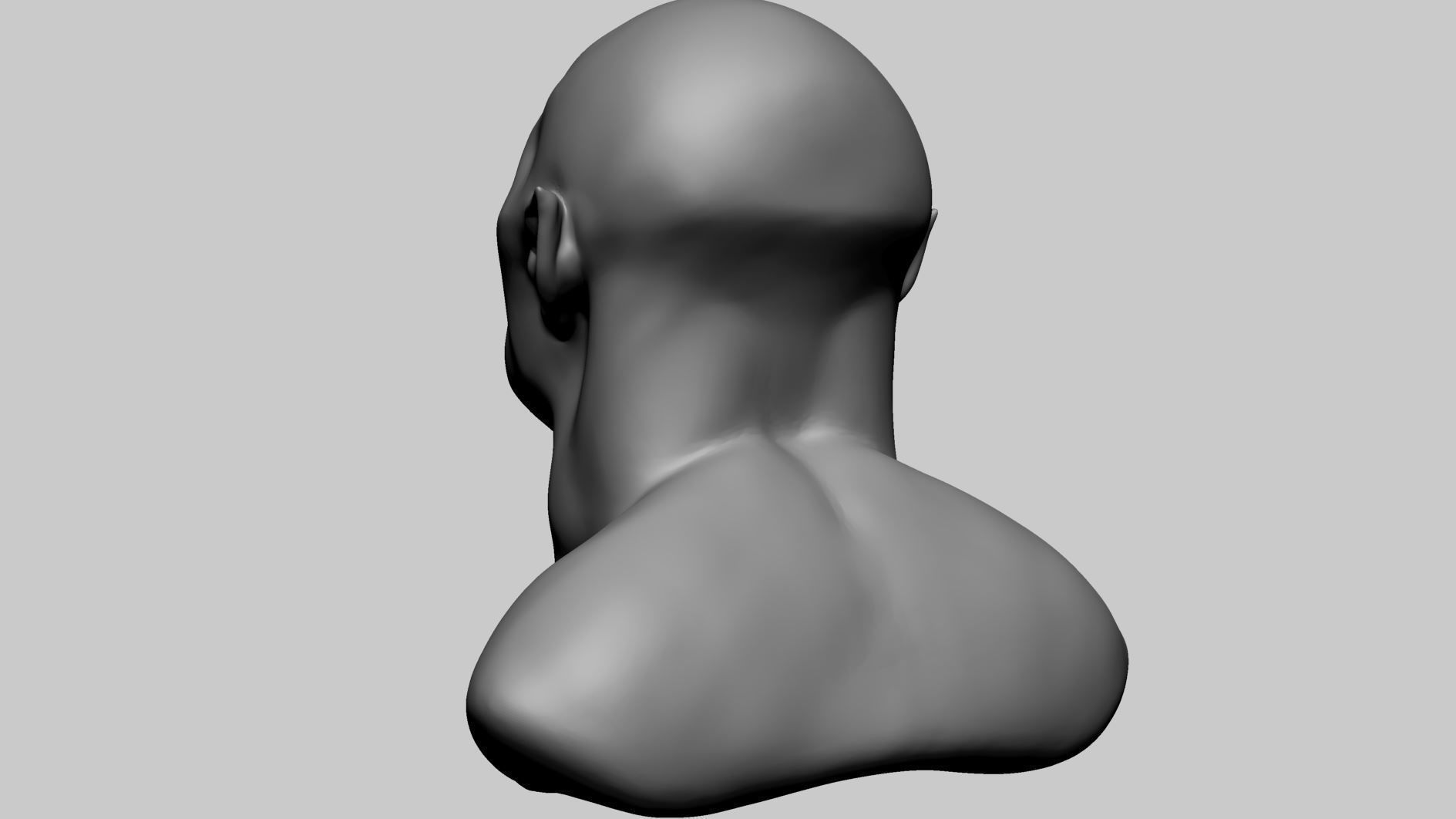 Creature Head Base A 3D model_5