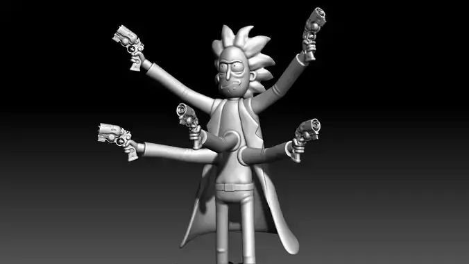Rick and Morty 3D print model