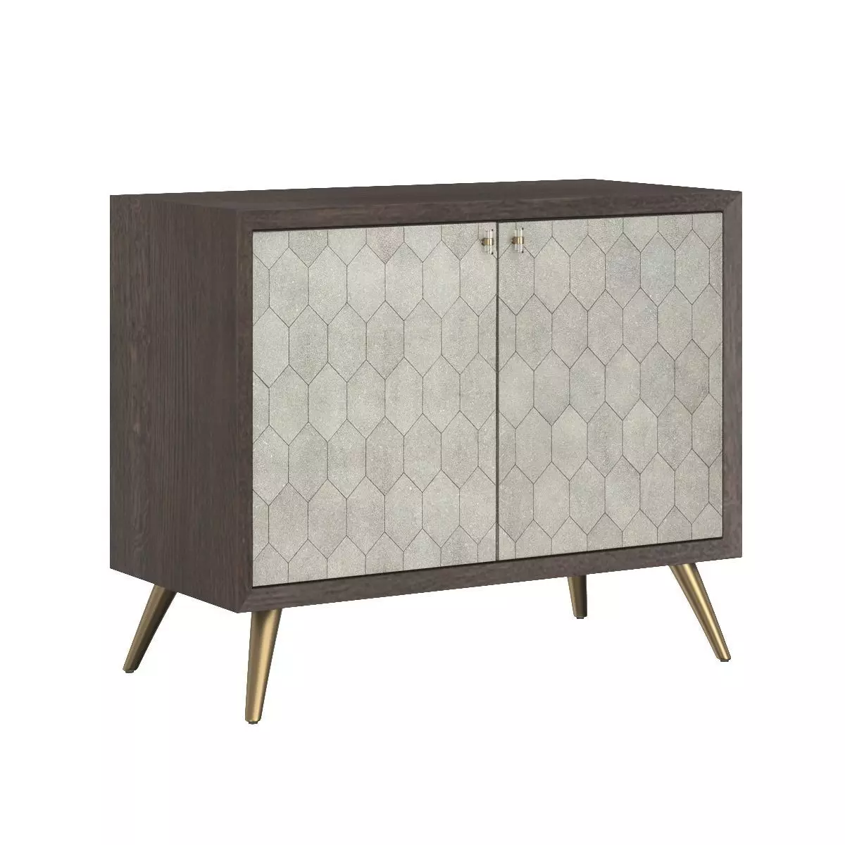 Aniston Sideboard Small Dark Mango Taupe Shagreen 105445 3D model_0