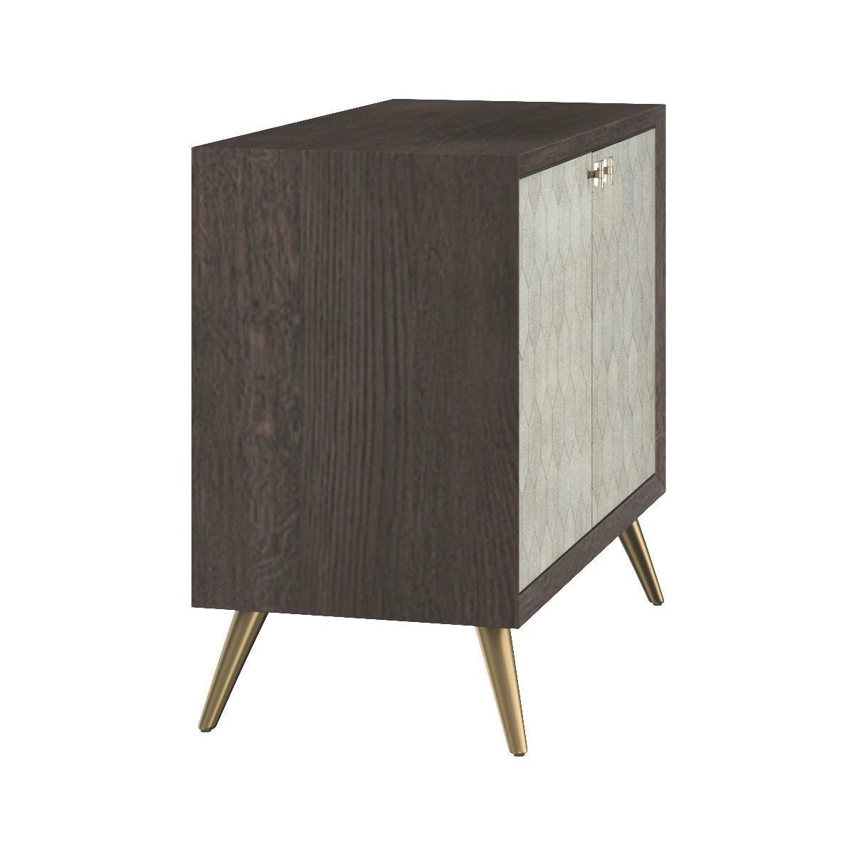 Aniston Sideboard Small Dark Mango Taupe Shagreen 105445 3D model_2