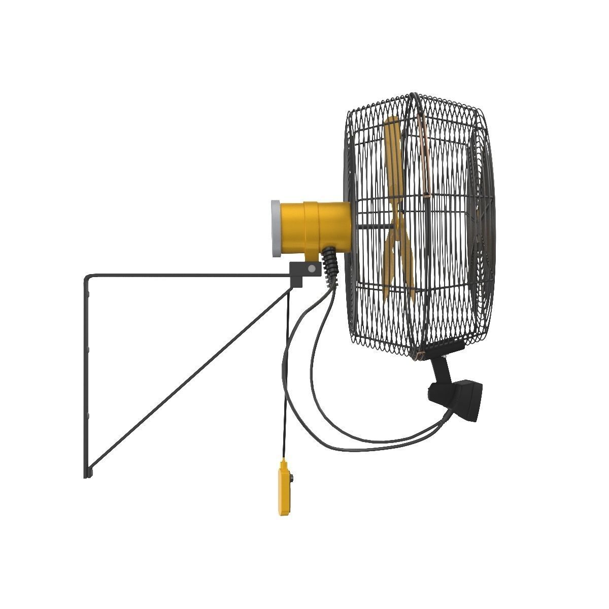 AirEye Wall Mount fan By Big Ass Fans 3D model_3