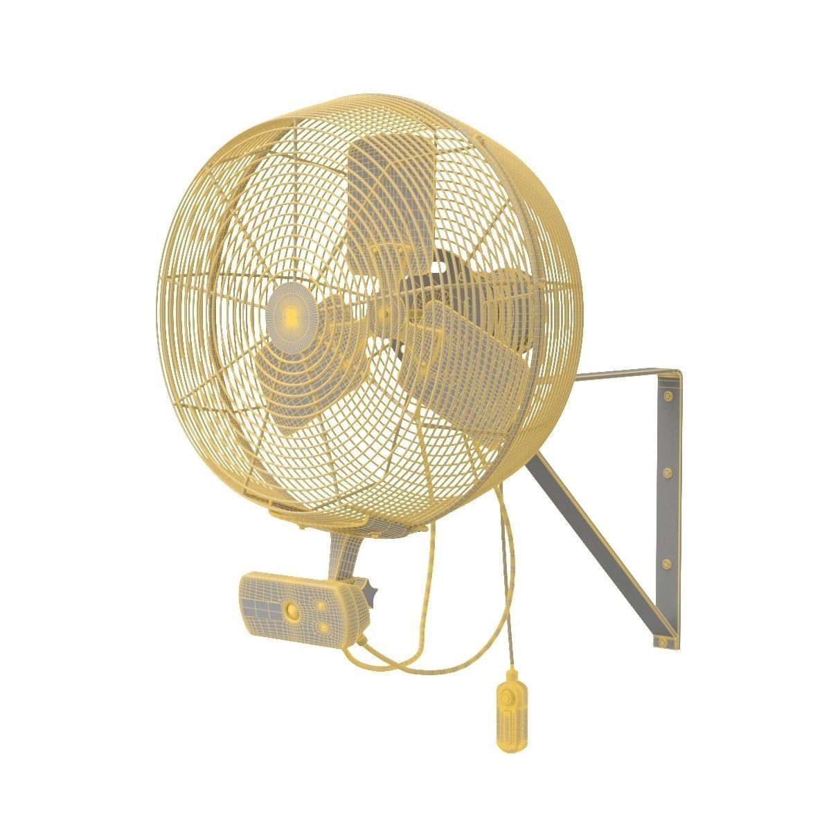 AirEye Wall Mount fan By Big Ass Fans 3D model_7