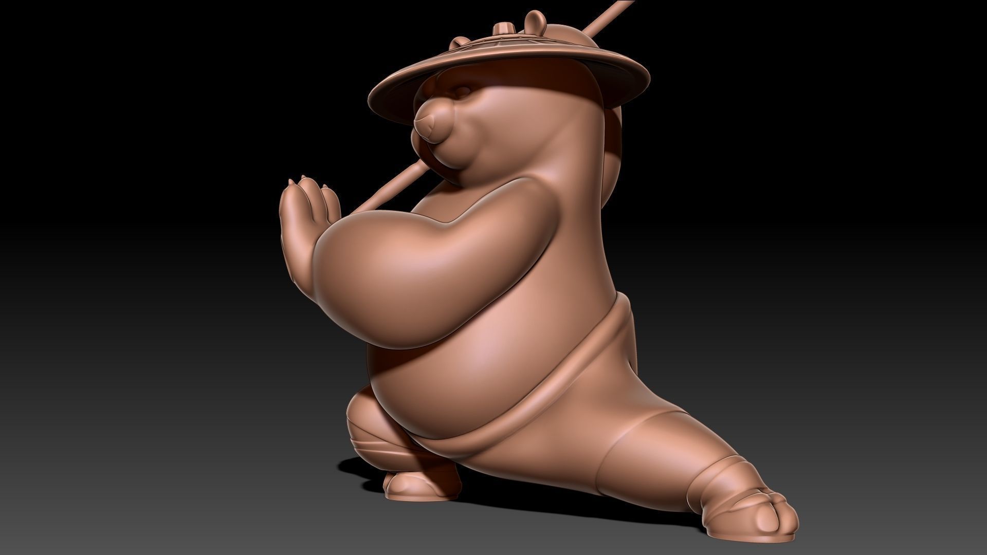 Kung Fu Panda Po 3D print model_5