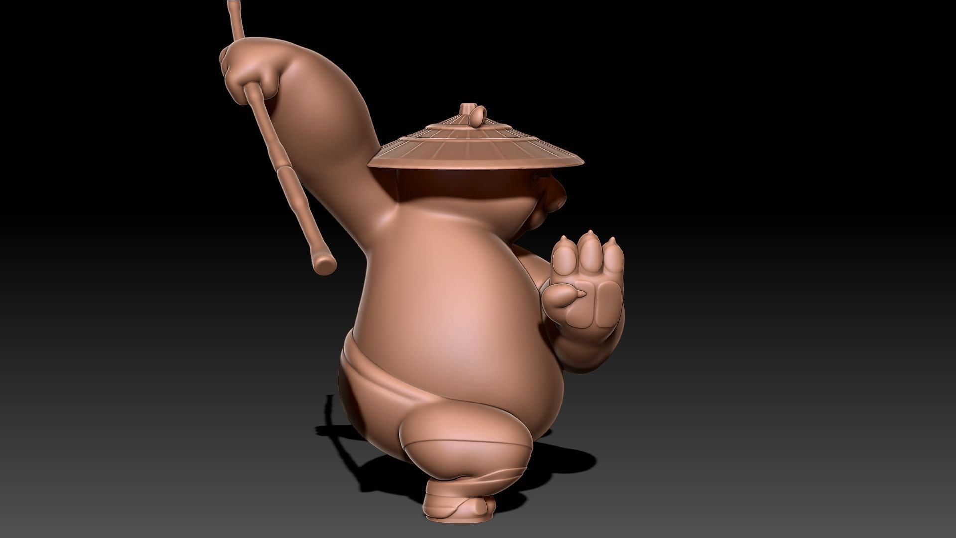 Kung Fu Panda Po 3D print model_8