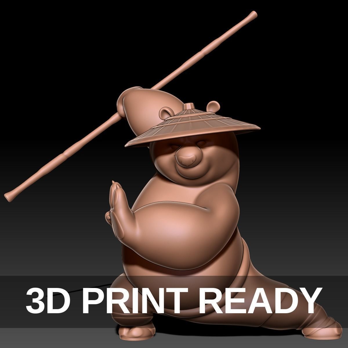 Kung Fu Panda Po 3D print model_3