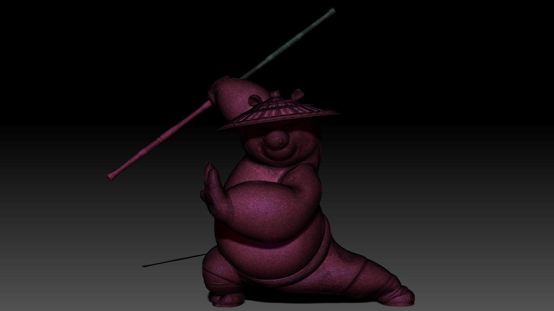 Kung Fu Panda Po 3D print model_4