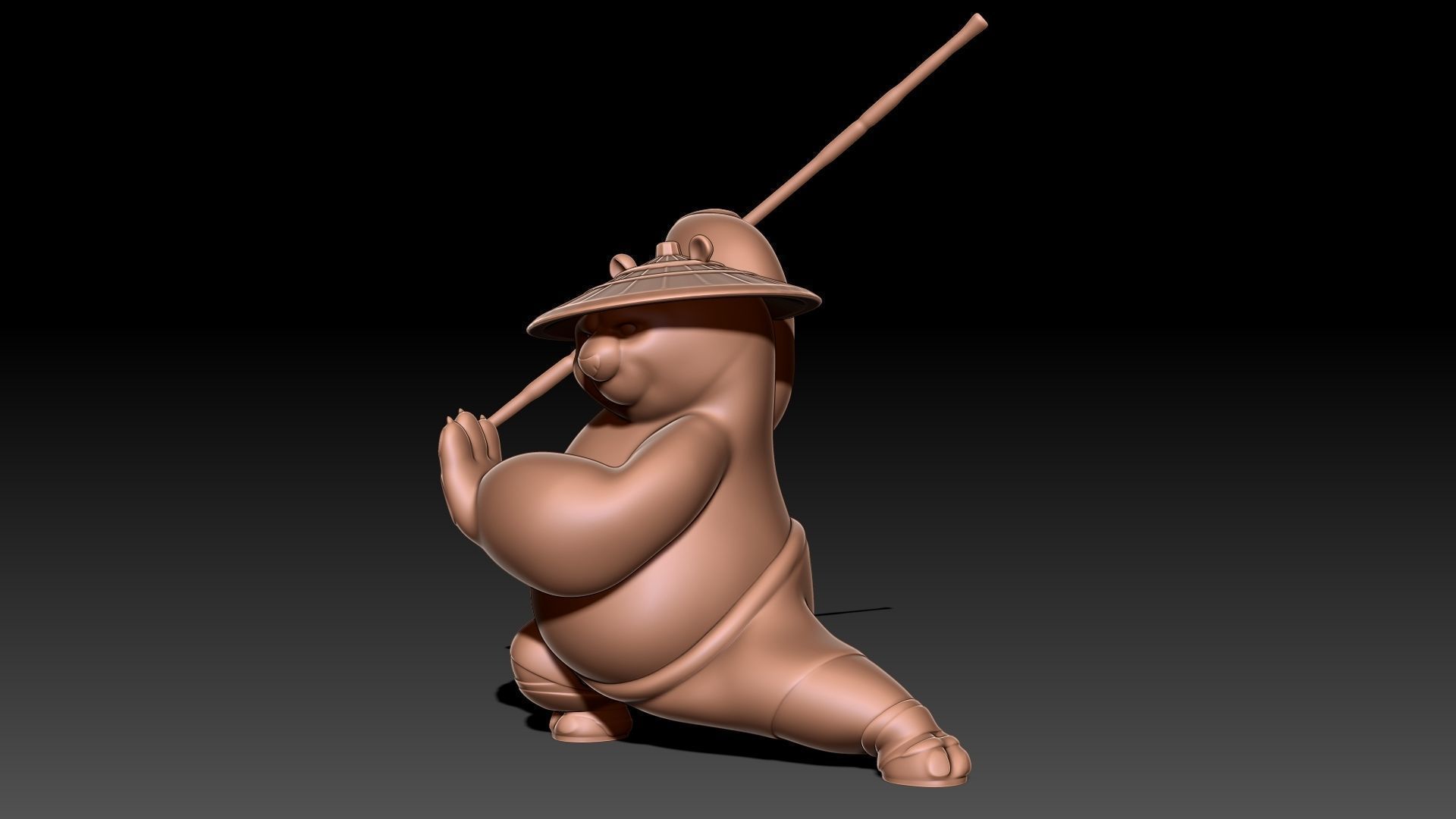 Kung Fu Panda Po 3D print model_2