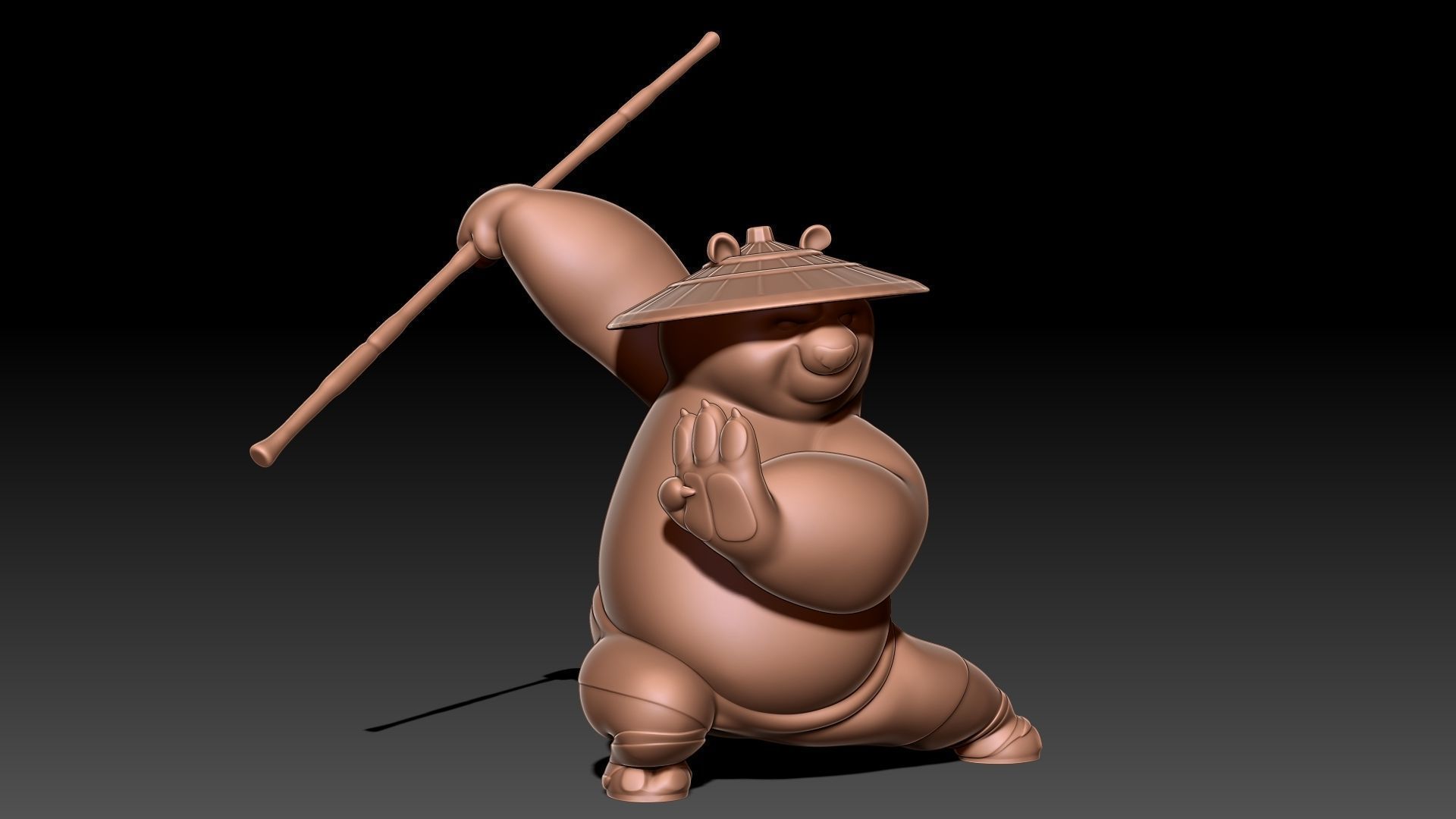 Kung Fu Panda Po 3D print model_7