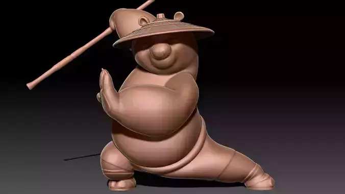 Kung Fu Panda Po 3D print model