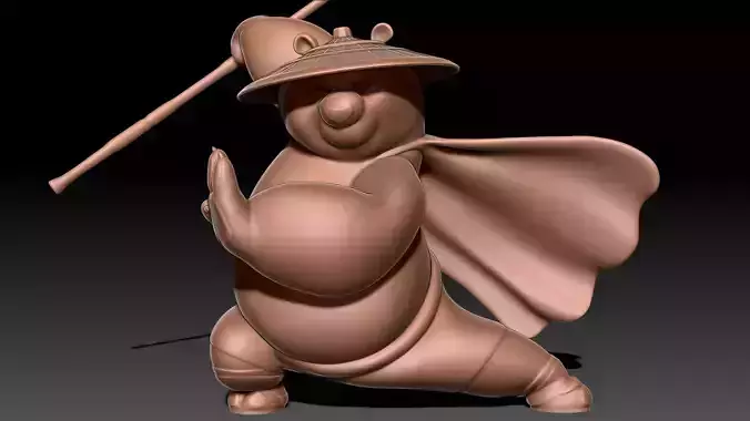 Kung Fu Panda Po 3D print model