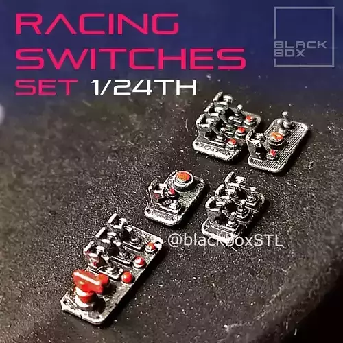 Racing Switches Set for modelkit and diecast 1-24th scale