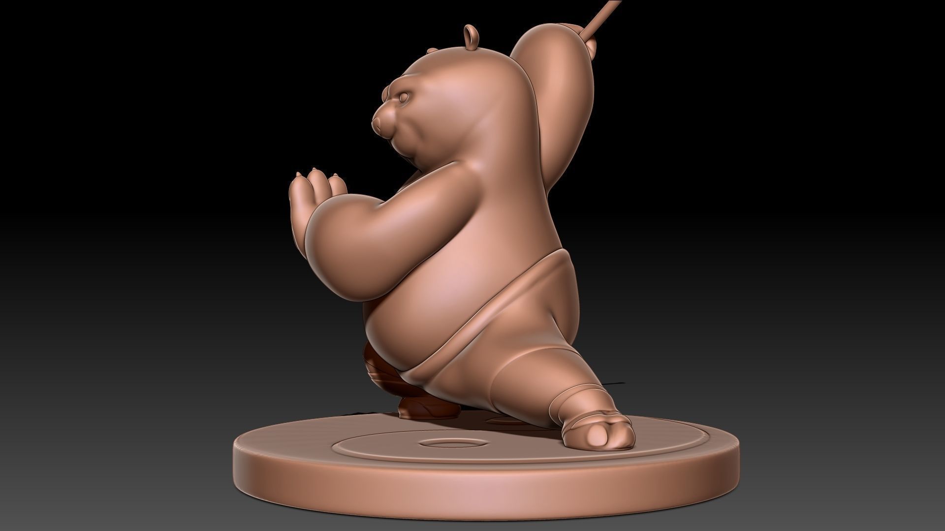 Kung Fu Panda Po 3D print model_8
