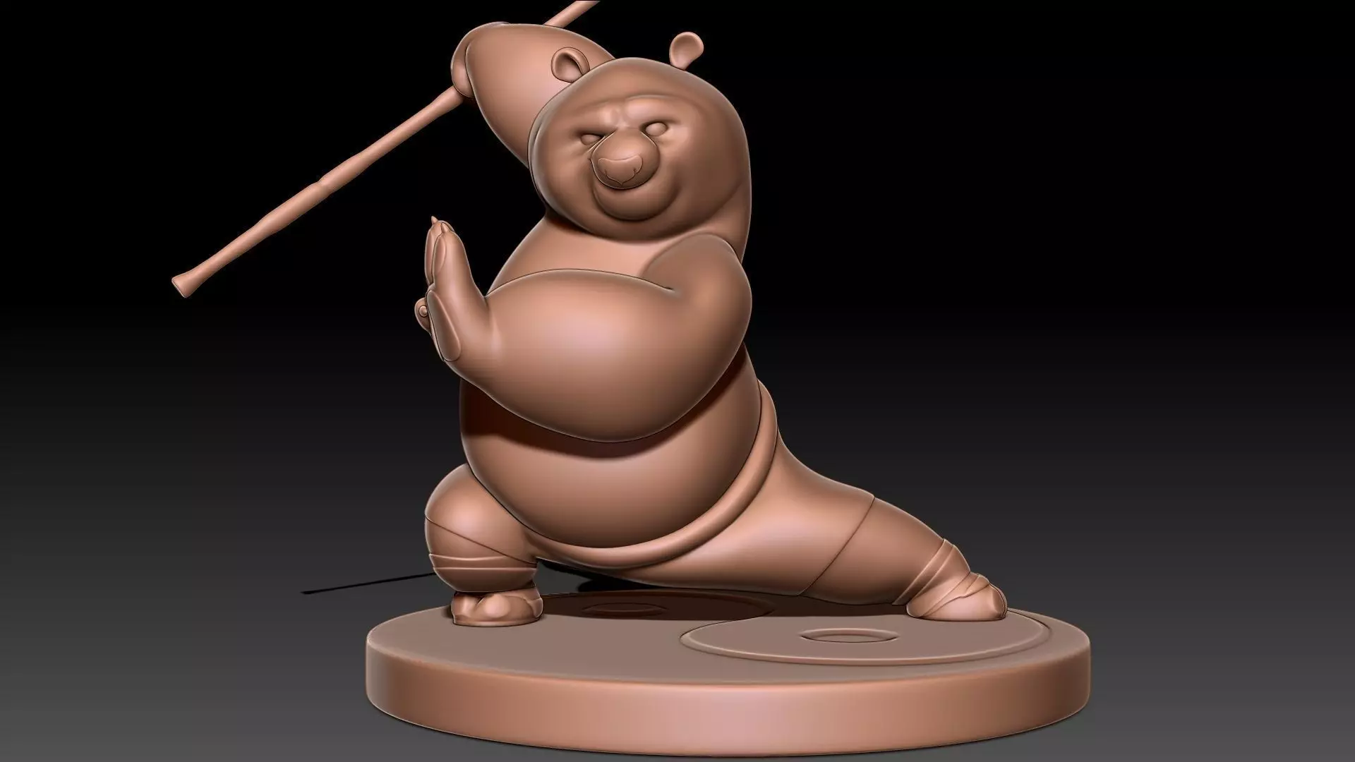 Kung Fu Panda Po 3D print model_0