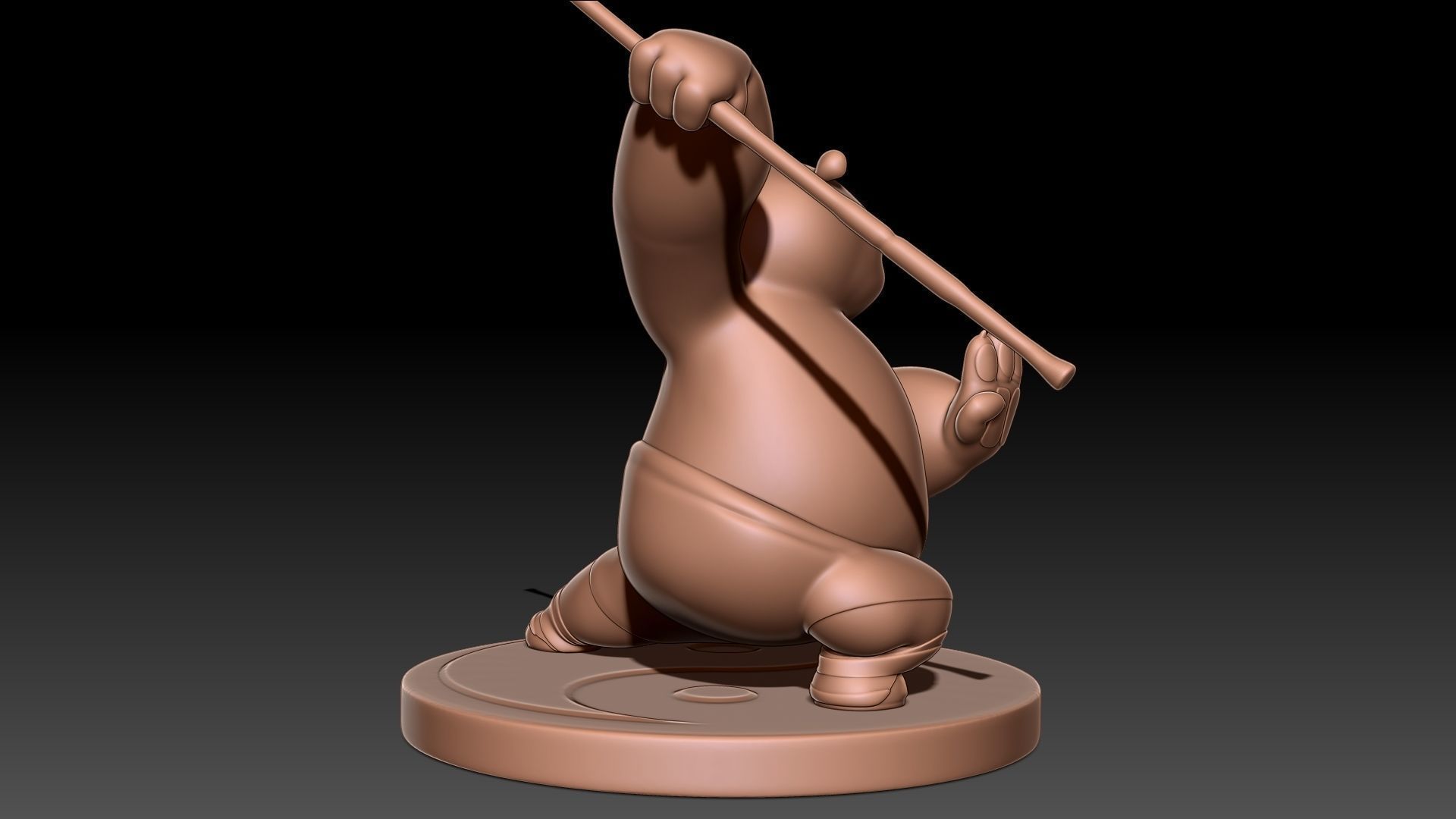 Kung Fu Panda Po 3D print model_5