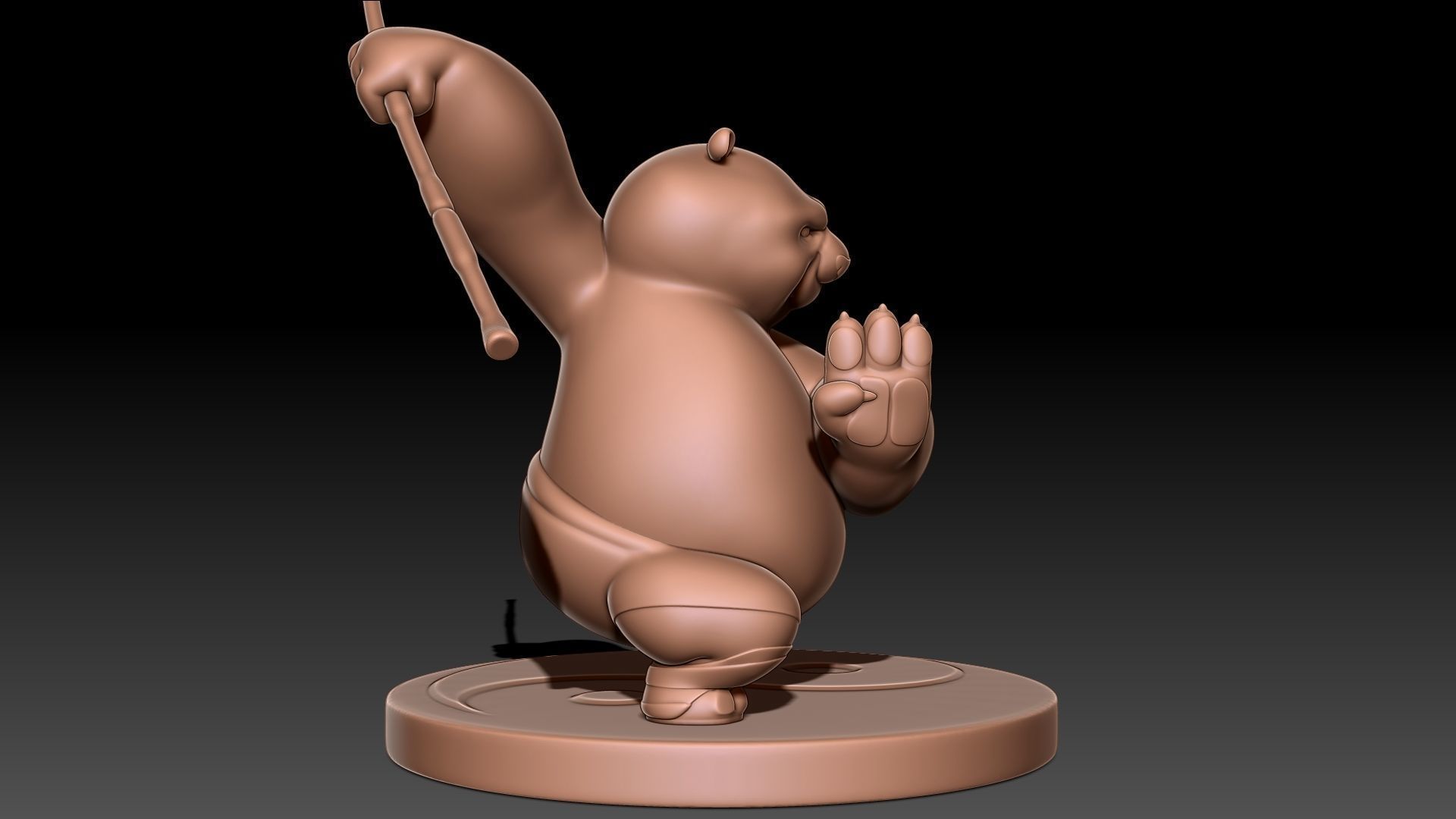 Kung Fu Panda Po 3D print model_4