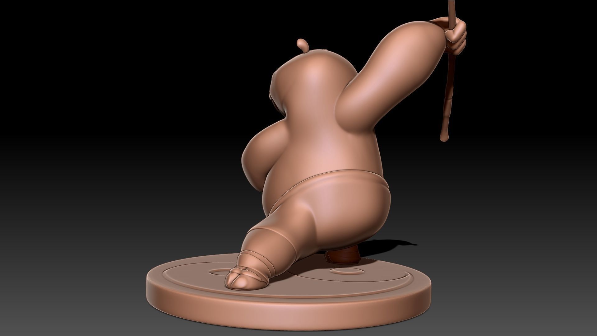 Kung Fu Panda Po 3D print model_7