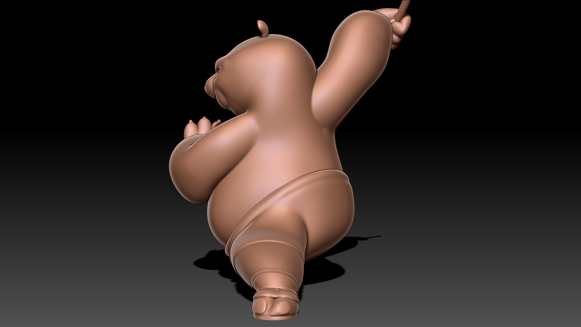Kung Fu Panda Po 3D print model_7