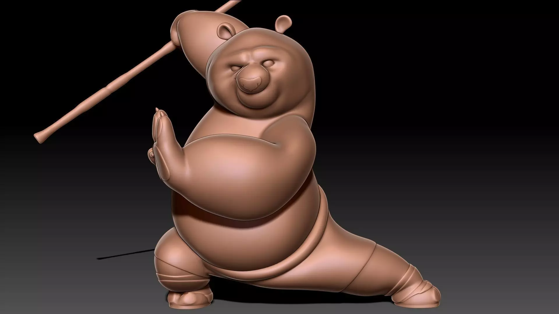 Kung Fu Panda Po 3D print model_0