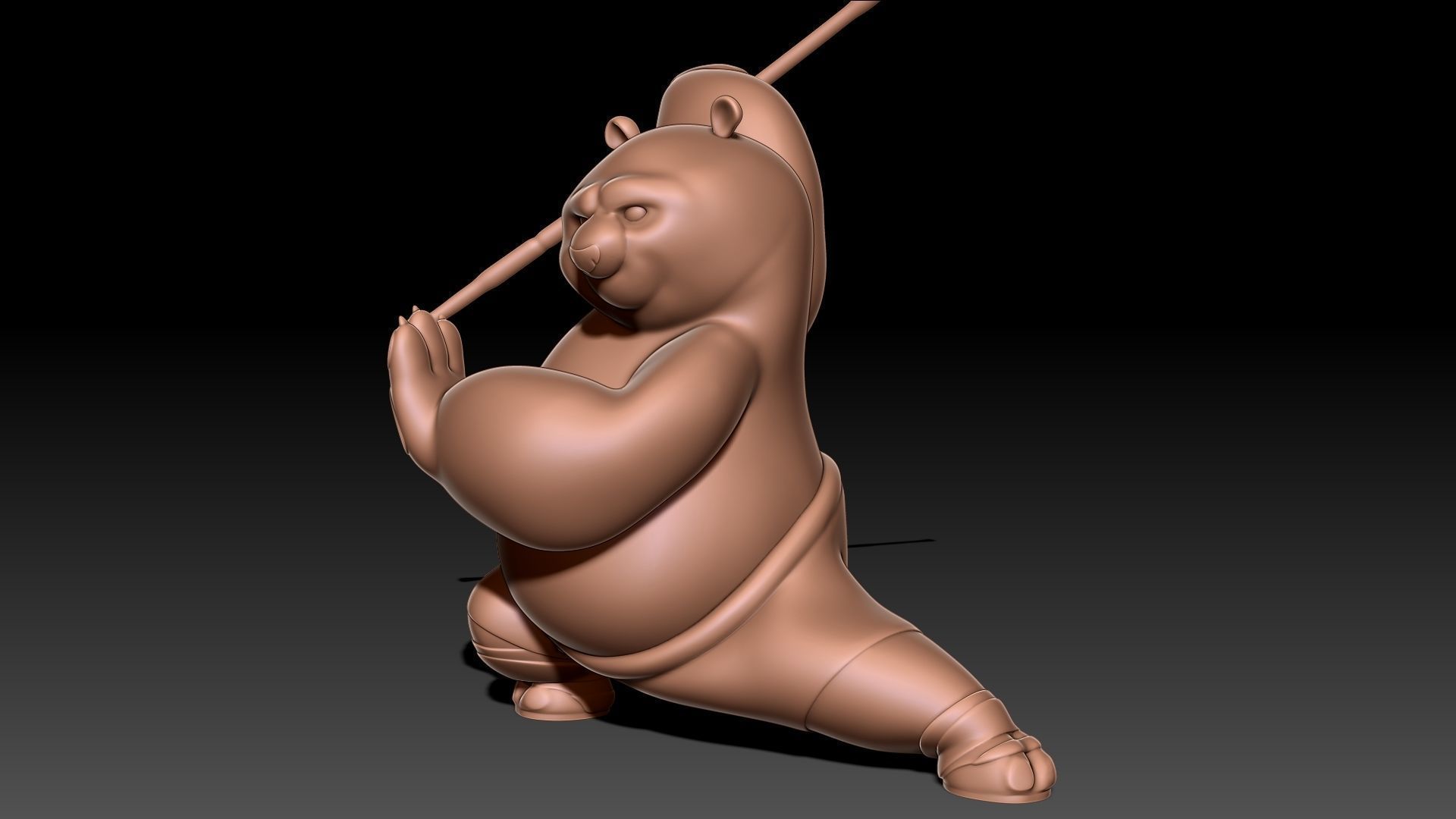 Kung Fu Panda Po 3D print model_8