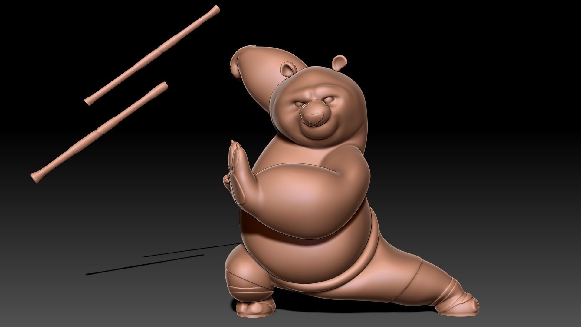 Kung Fu Panda Po 3D print model_11