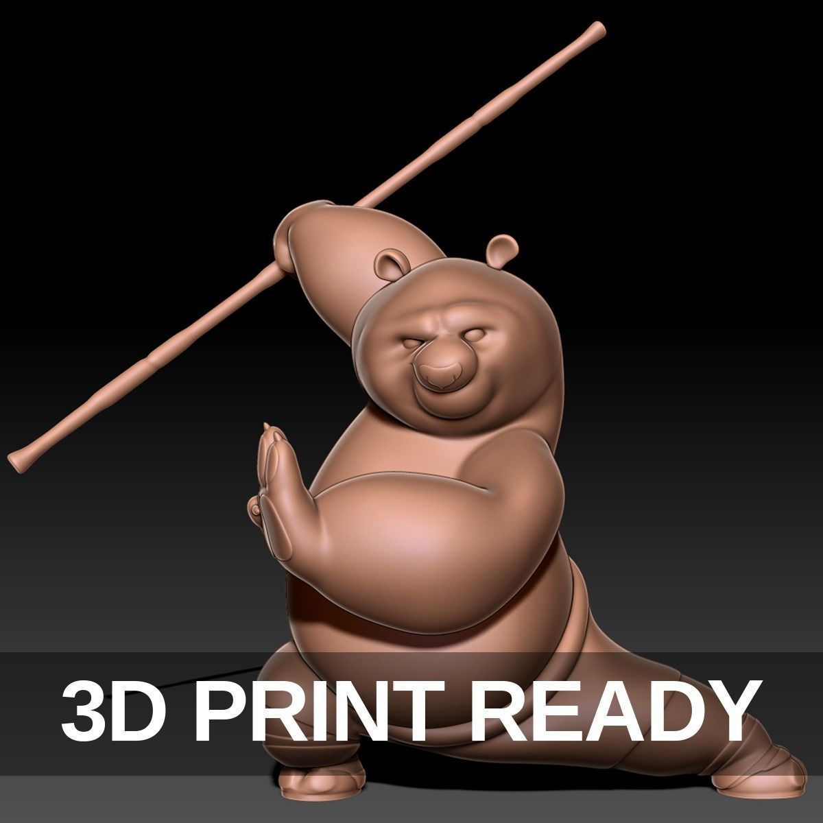 Kung Fu Panda Po 3D print model_9