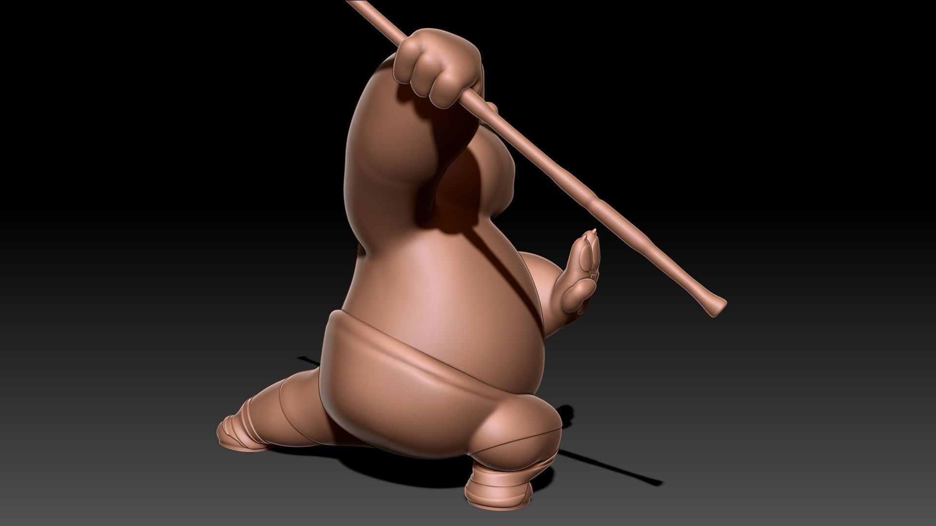 Kung Fu Panda Po 3D print model_4