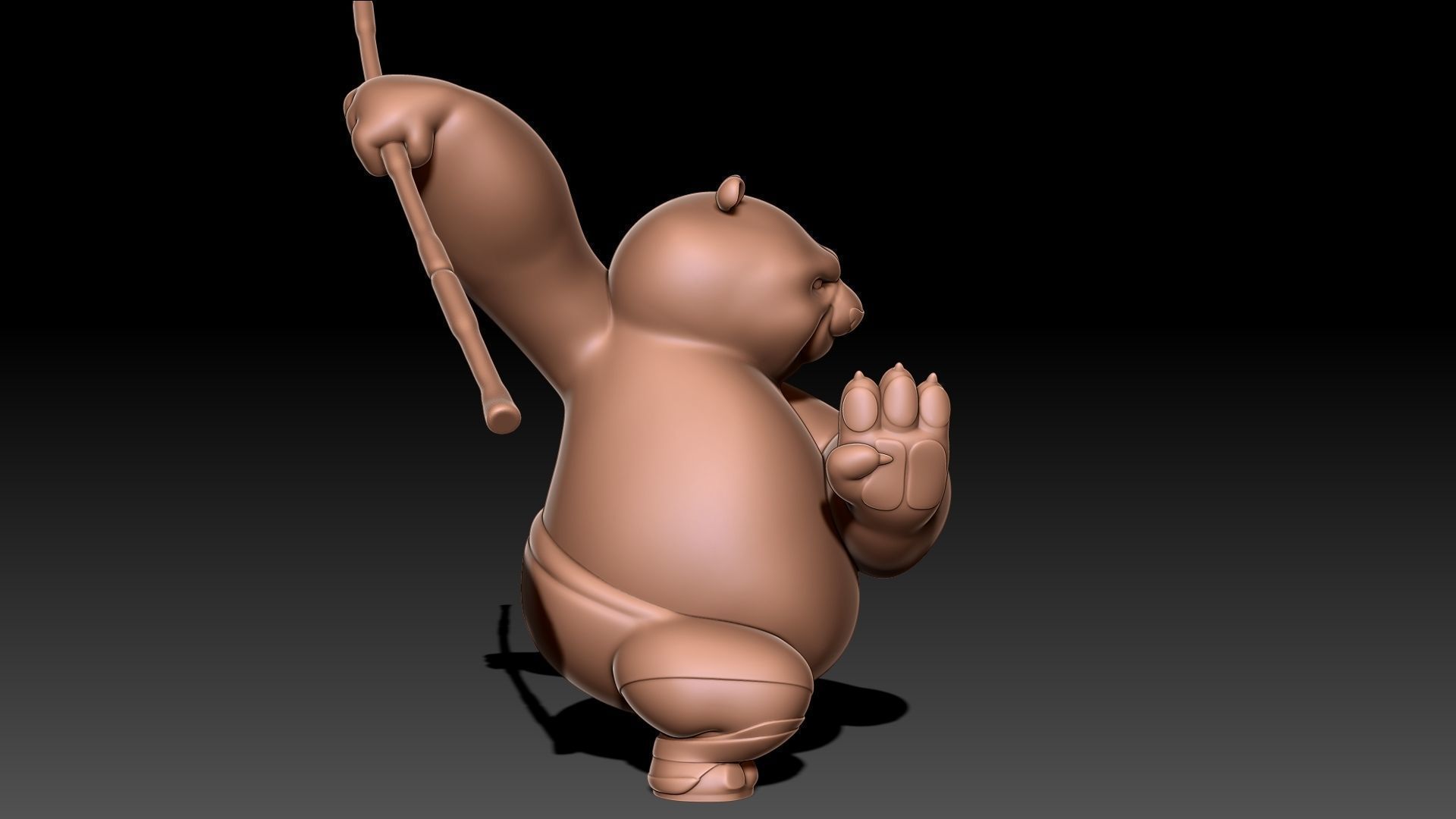 Kung Fu Panda Po 3D print model_3