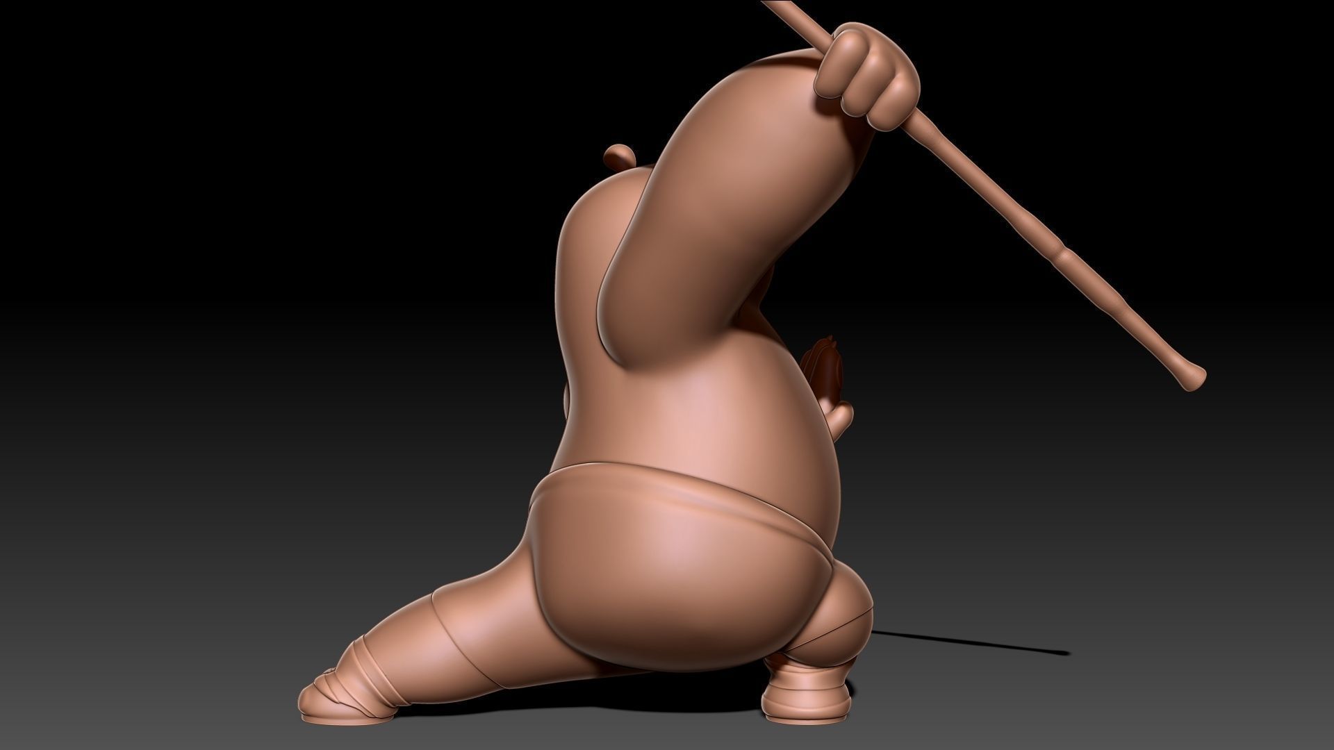 Kung Fu Panda Po 3D print model_5