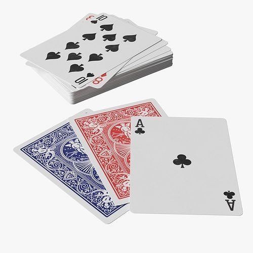 Playing Cards 3D Low-poly 3D model