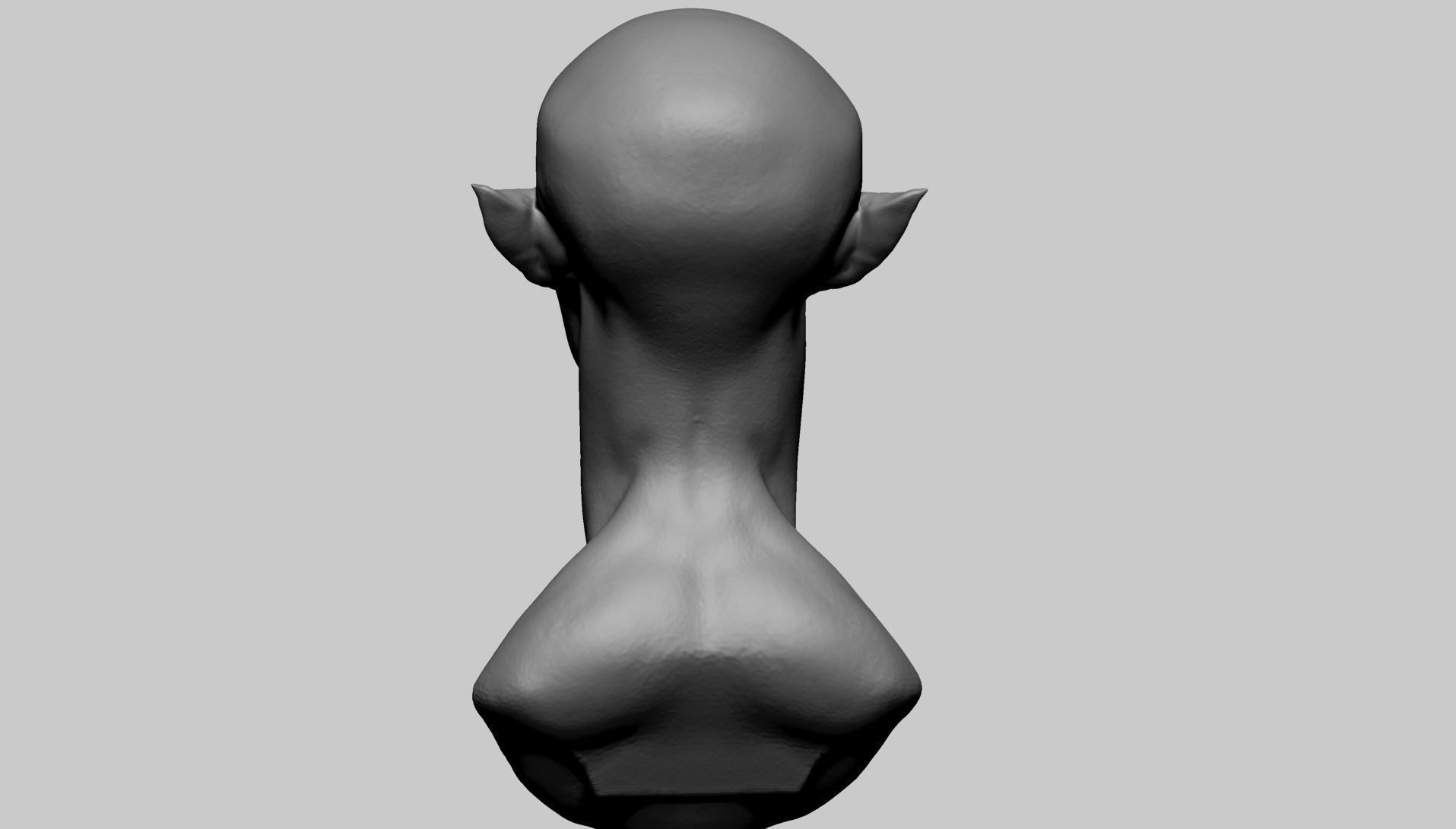 Creature Head U 3D model_3