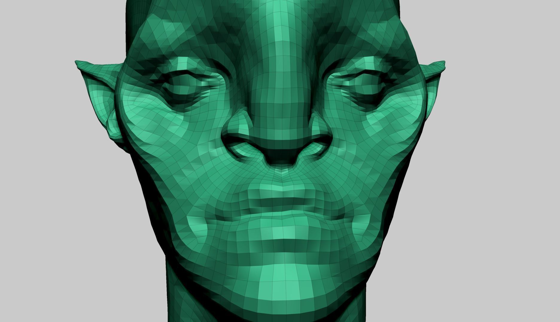 Creature Head U 3D model_14