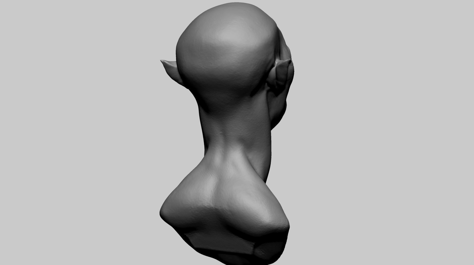 Creature Head U 3D model_2