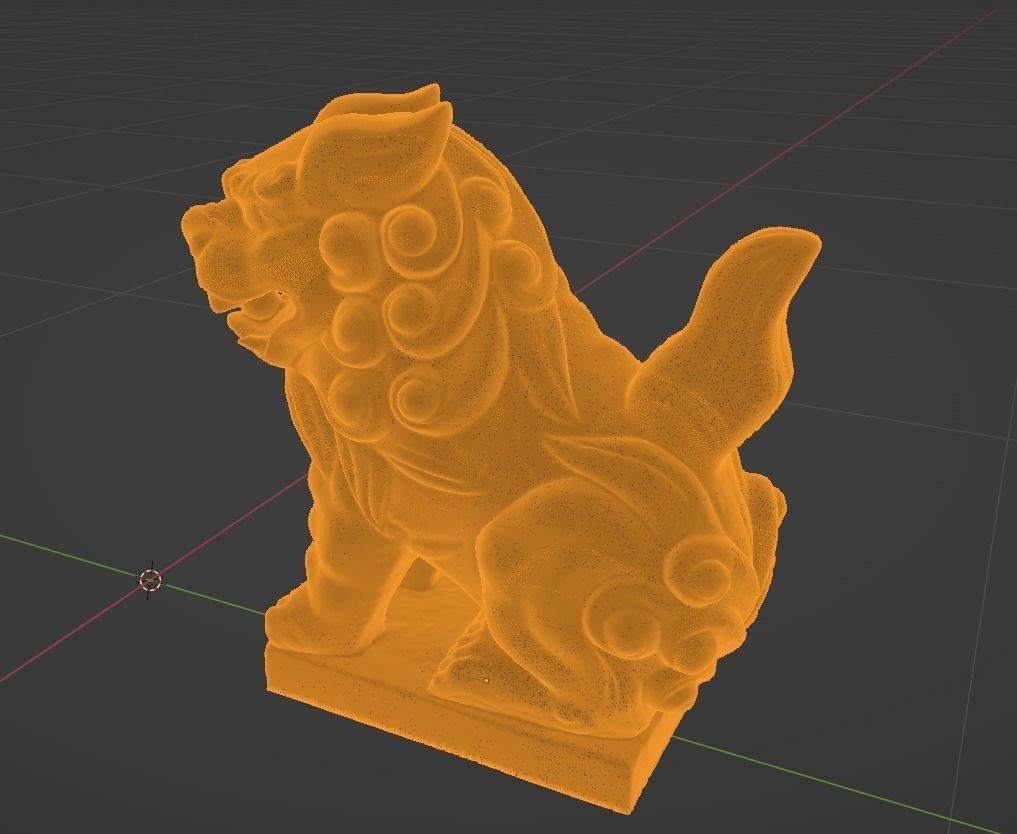 Japanese Komainu 3D model_3