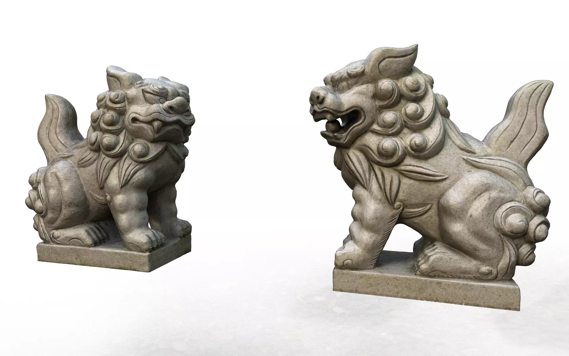 Japanese Komainu 3D model_0