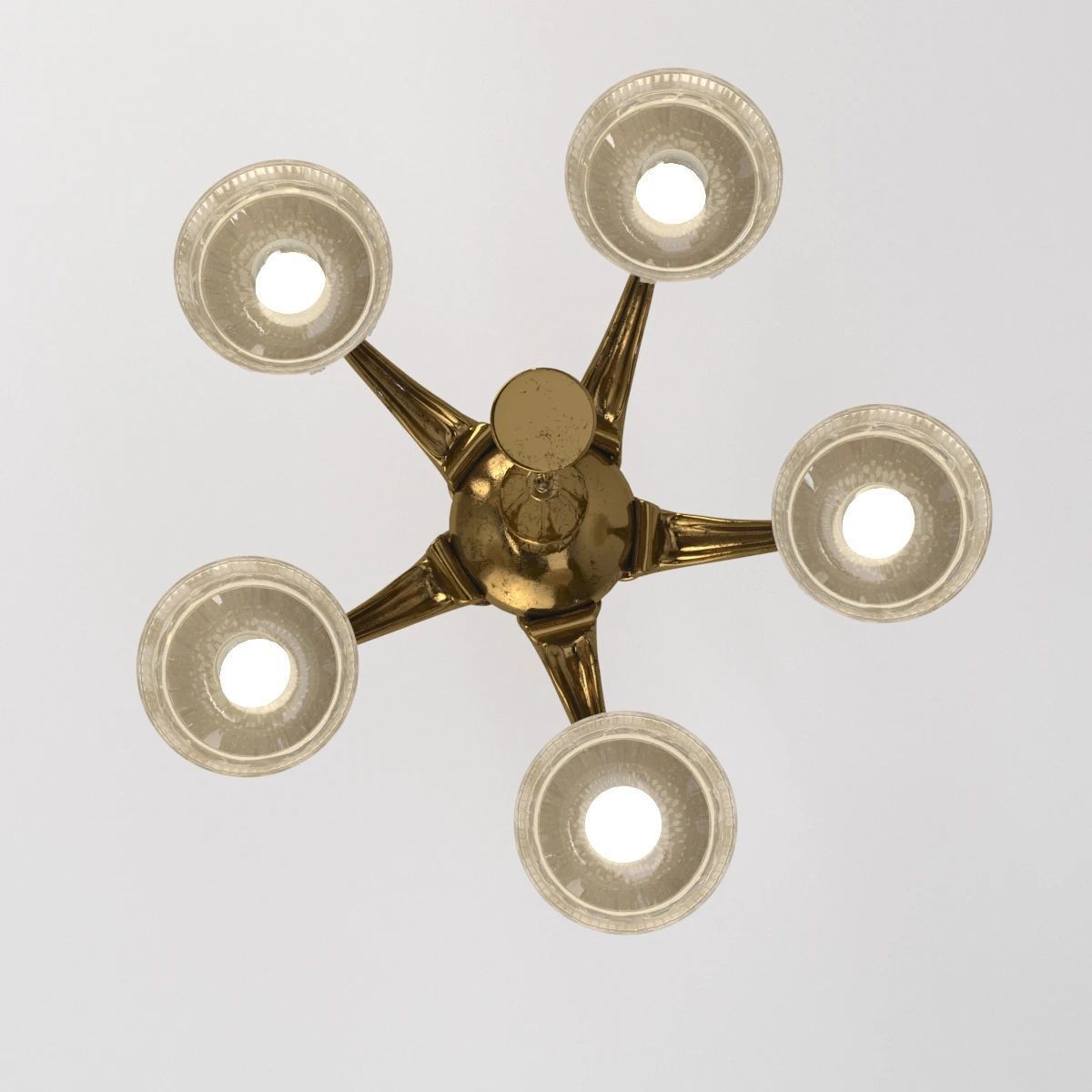 A Fabulous C1920s Art Deco Chandelier 3D model_5