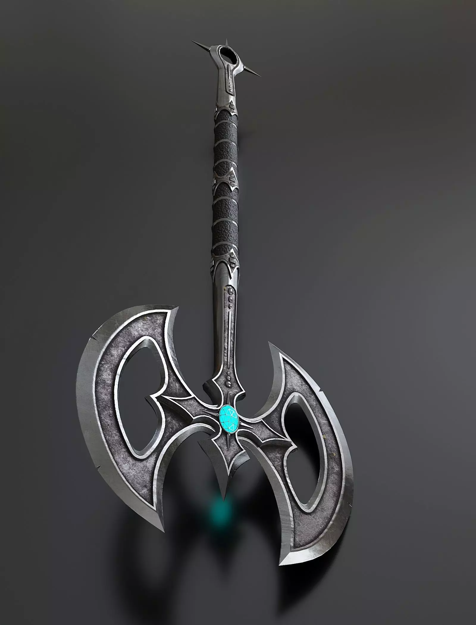 Fantasy Combat Sword-Poleaxe 3D model_0