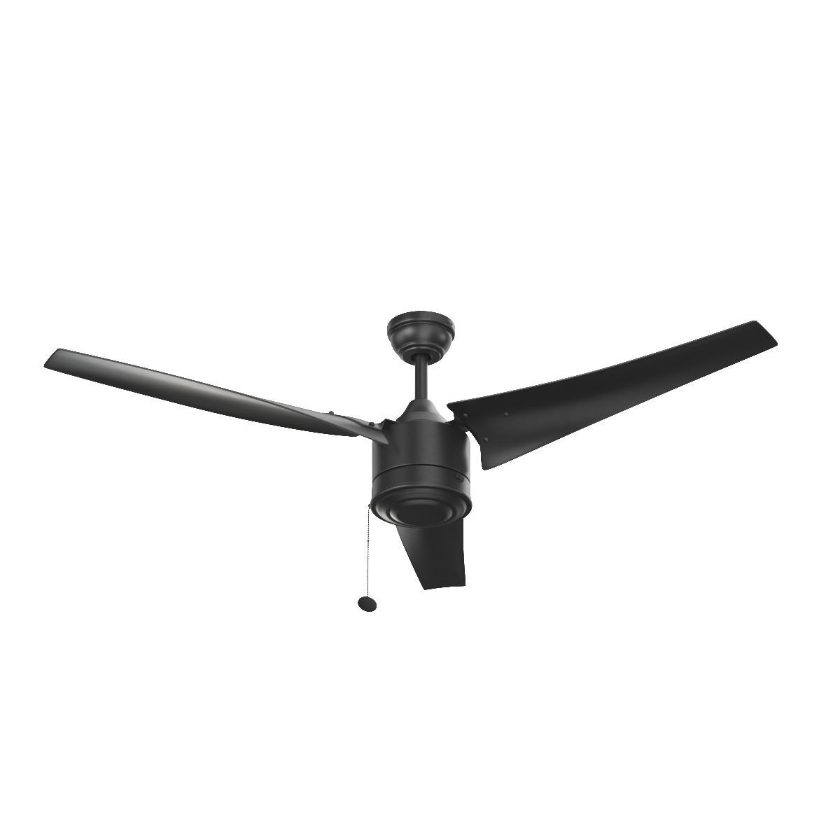 56 Inch Talib Matte Black Pull Chain Indoor Outdoor Ceiling Fan 3D model_2