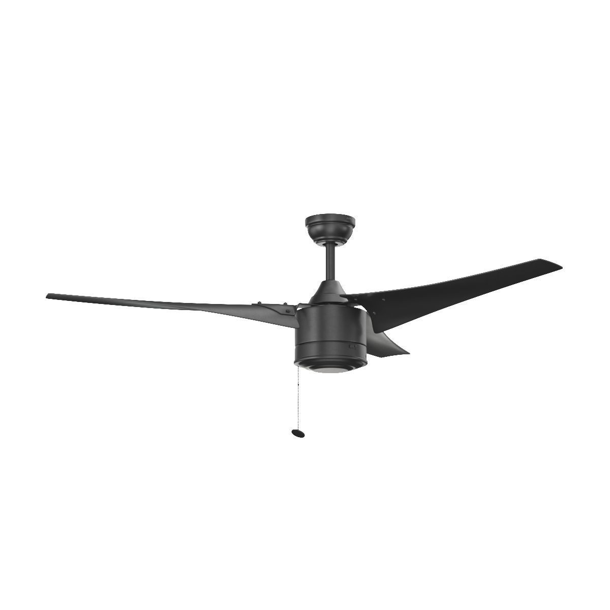 56 Inch Talib Matte Black Pull Chain Indoor Outdoor Ceiling Fan 3D model_5