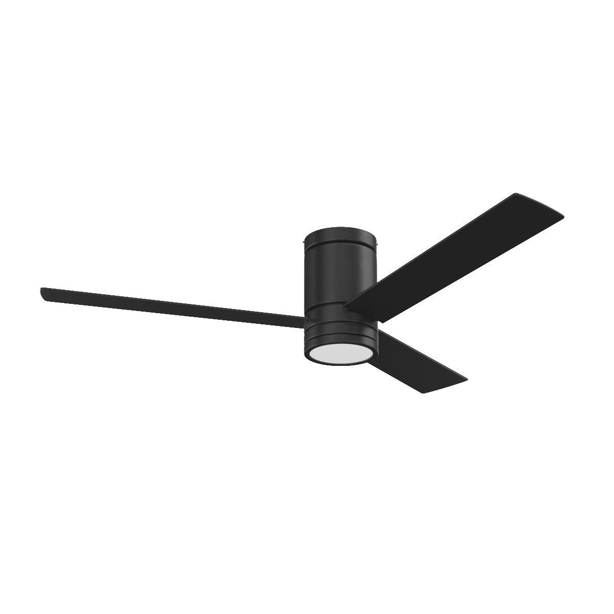 52 inch Espy Matte Black Remote Control Ceiling Fan 3D model_1